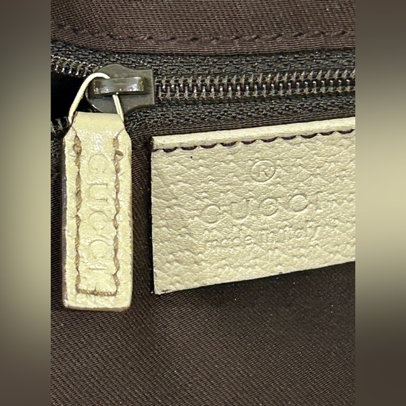 GUCCI Abbey Line Tote Bag 141470 GG Canvas x Leather Made in Italy - Picture 10 of 11